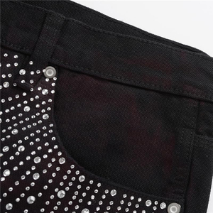 Shorts cargo pour homme à pois noirs, taille mi-haute, fermeture boutonnée, style décontracté, tissu polyester respirant - Product Image 5