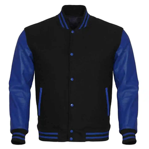 Veste bomber varsity en toile de haute qualité, personnalisée pour homme, col carré, en polaire, nouvelle arrivée hiver, Chicago - Product Image 6
