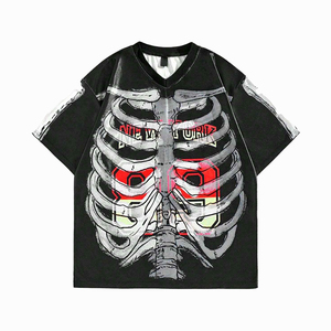 Camisetas Casuales de Manga Corta con Estampado DTG de Diseño Personalizado, Lavado Ácido y Estilo Urbano, 220 Gramos, Nueva Llegada, Alta Calidad - Product Image 1