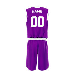 Nuevo Diseño de Uniforme de Baloncesto Estampado, Último Diseño de Uniforme Deportivo Personalizado, Uniforme de Baloncesto 100% Poliéster - Product Image 2