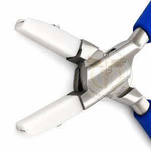 145mm Nylon Jaws Flat Nose Plier Smooth Jaws Spring Finger Grip Foaming Handles for Jewelry <b>Wire</b> Wrapping <b>Crimping</b> OEM Fishing - Product Image 3