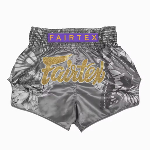 กางเกงมวยไทย FairTex รุ่นใหม่ขายดี ราคาส่ง RTS ออกแบบใหม่ ผลิตจากโพลีเอสเตอร์ 100% สำหรับออกกำลังกายที่ยิม - Product Image 3