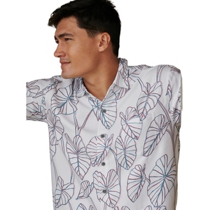 Chemise à imprimé floral pour homme, coton doux, tenue décontractée élégante pour l'été - Product Image 2