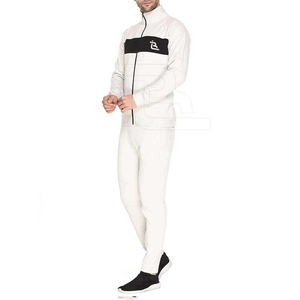 Men's Custom Two-Piece Casual Solid Winter Lightweight 100% Polyester Jogging Wear Set Low Price <b>Tracksuit</b> - Product Image 4