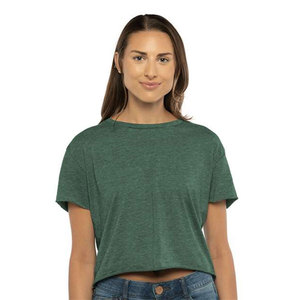 Women's Crop Top Short Sleeve O-Neck Solid Color Casual T-Shirt Breathable Jersey Fabric <b>Spring</b> Summer Wear - Product Image 2
