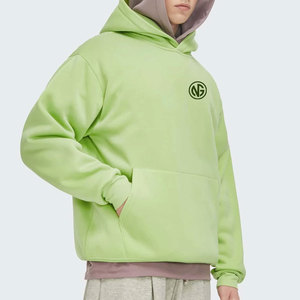 Sweat-shirts à capuche basiques pour hommes en coton 100% surdimensionnés pour l'hiver, design personnalisé, légers, respirants, de haute qualité - Product Image 2