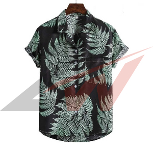 Camisa Hawaiana Casual de Playa de Alta Calidad con Logotipo Personalizado, Impresión Completa Personalizada, Transpirable y Ecológica para Hombre - Product Image 4