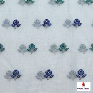 Wholesale Embroidered <b>Fabric</b> for Garments Custom Textile OEM ODM Manufacturer Factory Custom Embroidery <b>Fabric</b> Supplier - Product Image 2