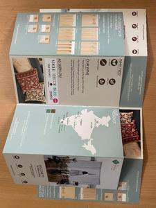 Custom Printed Tri Fold Paperboard <b>Box</b> UV Coating Handle Brochure Folding Advertising Packaging <b>Mixed</b> Color Recycled Materials - Product Image 6