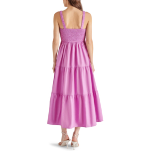Robe débardeur décontractée écologique pour femme - Robe t-shirt unie avec fermetures éclair 100% coton légère et fluide pour l'été et la plage - Product Image 6