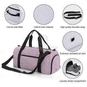 Sac de sport de voyage fabriqué au Pakistan, en matériaux de haute qualité, faible MOQ, vente directe d'usine, service OEM - Product Image 4