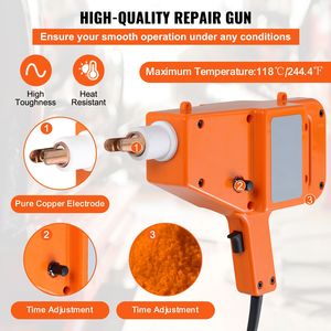 Kit Saldatrice a Punti per Acciaio 1600A 800VA 110V, Pistola per Riparazione Ammaccature, Kit Estrattore di Ammaccature, Kit Saldatrice 110V - Product Image 3