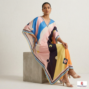 Women Printed <b>Kaftan</b> Dress Loose Fit <b>Summer</b> Beach Wear Soft Fabric Island Resort Vacation Wholesale Bulk Supply - Product Image 4