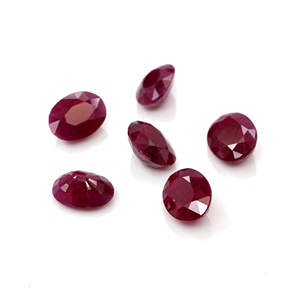 Rubis de Birmanie naturels non traités, ovales calibrés 6x8mm, pierres précieuses de rubis naturelles facettées pour la création de bijoux, prêtes à l'emploi - Product Image 4