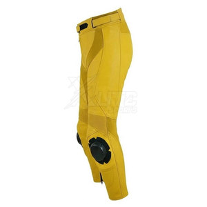 Pantalones de Motocicleta de Cuero Transpirables, Cómodos y Resistentes, con Características de Seguridad y Tela Suave, Más Vendidos - Product Image 3
