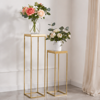 Support à fleurs en métal doré détachable, élégant, classique européen, simple, professionnel, pour décoration de mariage Sparxwizz Engineering Luxury