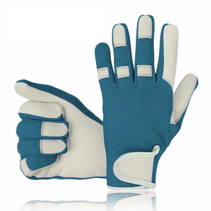 Guantes de montaje de nueva llegada hechos de cuero de cabra y muñeca elástica con cierre, precio de fábrica, guantes suaves para conductor. - Product Image 6