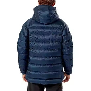 Custom Printed Winter Puffer <b>Jacket</b> Stand Warm Windproof Hoodie Zipper Closure Casual Insulated <b>Jacket</b> Woven Techniques Feather - Product Image 2