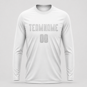 Teamname Long Sleeve <b>Soccer</b> Jersey Crew Neck Moisture Wicking Polyester Full Sleeve Regular Fit Unisex Adult Apparel Cheap Price - Product Image 5