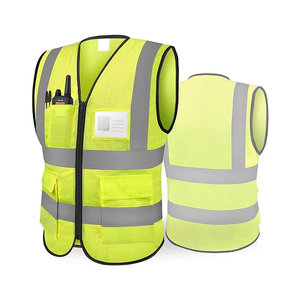 Gilet de sécurité industriel haute visibilité, best-seller, pour travaux de construction, avec poches, service OEM - Product Image 3