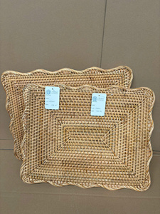 Best selling scalloped rectangle <b>placemat</b> make in Vietnam with best price OEM ODM color - Product Image 5