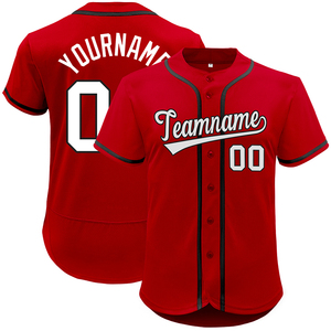 Uniforme de Béisbol Sublimado 100% Poliéster, Ecológico, Absorbente de Humedad, con Nombre del Equipo Personalizado, Pantalones Cortos, Manga Corta, Botones - Product Image 1