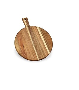 Planche à découper élégante en bois massif pour la cuisine, pour couper les légumes, la viande, le pain, planche de préparation en bois naturel - Product Image 4