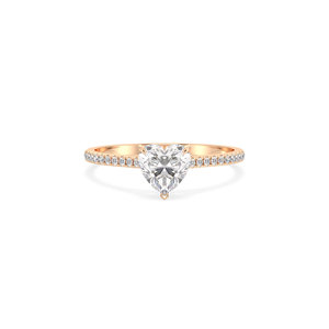 แหวนเพชรทรงหัวใจ REYES คุณภาพสูง ทองคำแท้ 14K น้ำหนัก 1.17 กะรัต เพชรเพาะเลี้ยงในห้องปฏิบัติการ HPHT CVD รับรองโดย IGI เครื่องประดับชั้นดี - Product Image 2
