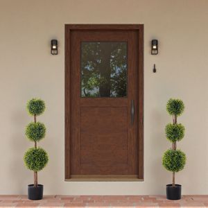 2 Pezzi Albero Artificiale in PVC Verde 115cm Design a Tre Sfere - Product Image 4
