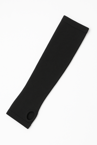 Manga Larga de Compresión Negra Sólida con Protección UPF50+ de Poliéster - Product Image 3