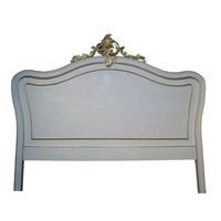 Tête de lit française Tête de lit Rococo Lit en bois massif Meubles de chambre à coucher de style européen