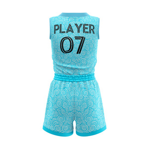 Ensemble de maillot et short de basket-ball pour femmes, personnalisé, sublimé, de haute qualité, avec coutures professionnelles - Product Image 3