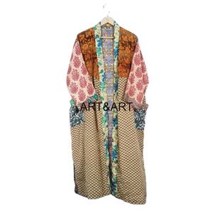 Kimono Vintage hasta el suelo, bata para mujer como damas de honor, regalos de Navidad, lencería nupcial, batas, Kimono, Vestido de playa - Product Image 1