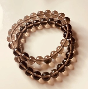 Natural Smoky Quartz <b>Bracelet</b> Brown Quartz <b>Beaded</b> <b>Bracelet</b> For Healing Reiki Energy Jewelry Wholesale 8mm - Product Image 4