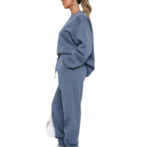 Conjunto Deportivo de Invierno para Mujer, 100% Algodón, Sudadera de Felpa Regular, Pantalones Deportivos Tie Dye, Ropa Deportiva para Gimnasio, Temporada de Otoño, Personalizado OEM - Product Image 3