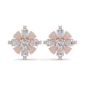 REYES Exquisitos Pendientes de Plata de Ley 925 con Moissanita Certificada por GRA, Joyería Fina Delicada para Bodas y Fiestas para Mujer - Product Image 2