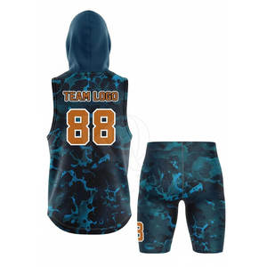 Uniforme Clásico de Fútbol Americano con Bandera de Equipo, Conjunto Completo, Colores, Logotipos y Números Personalizados, Secado Rápido, Transpirable, Ligero, Alta Calidad, 100% - Product Image 2