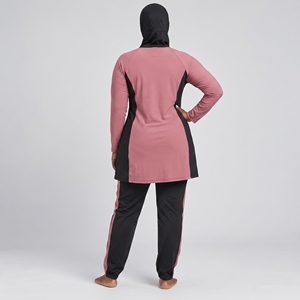 Conjunto Burkini Modesto de 3 Piezas para Mujer, Venta al por Mayor, 6 Colores, Tallas XS-XL, Diseño Personalizado, OEM - Product Image 4
