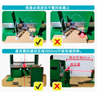 Machine d'application de colle froide semi-automatique CNC industrielle innovante et de précision pour l'emballage de boîtes en carton