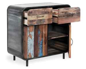 <b>RUSTIC</b> MANGO WOOD SOLID WOOD DURABLE MULTIFUNCTION INDUSTRIAL ANTIQUE LOOK STORAGE <b>SIDEBOARD</b> - Product Image 2
