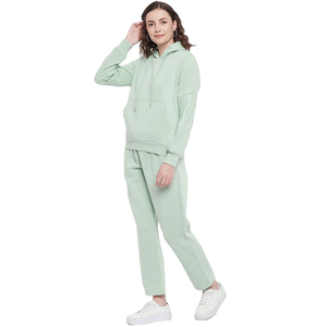 Conjunto Deportivo Holgado de Dos Piezas para Mujer, Estilo Urbano, Sudadera y Pantalones Deportivos, Atuendo Casual Moderno, Tela Suave - Product Image 6