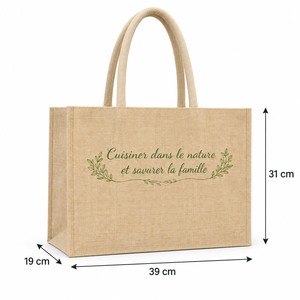 Natural Laminated Melange Cotton Tote <b>Bag</b> with Printed Front 39x31x19 cm Custom Logo Wholesale Promotional Shopping <b>Bag</b> SNC25NPM - Product Image 2
