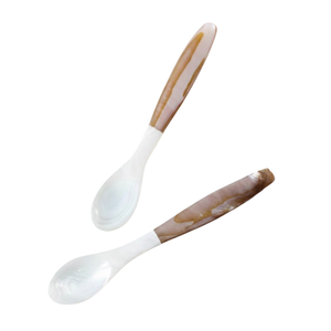 Cuillère Premium en Nacre Motif Fleur de Poisson à Long Manche Poli Miroir avec Logo Personnalisé Gravé pour Dessert, Café et Rangement d'Articles - Product Image 2