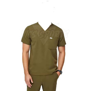 Doctor <b>Uniform</b> <b>Scrub</b> Suit Smooth Fabric <b>Scrub</b> Suit Breathable <b>Scrub</b> Suit Comfortable Daily Wear - Product Image 3