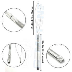 Outil professionnel pour extensions de cheveux, boucle de traction pour perles nano |   Enfileur en acier inoxydable pour anneaux nano - Product Image 3