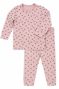 JALBEBE Set pigiama unisex per neonati 2 pezzi, manica lunga, in morbido cotone modal ed elastan, tinta unita, per casa, tutte le stagioni, top e pantaloni - Product Image 4