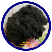 Fibre de polyester 100% - Meilleur prix - Noir uni 3D - Grade A - Fabricant Vikohasan - Pour le rembourrage de jouets, oreillers, coussins et rembourrages