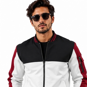 2026 New Stylish Casual Winter Wear Bomber Jackets Men's Customized Good Quality Design Bomber Jackets OEM Serviced Design - Product Image 4