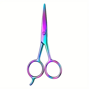 กรรไกรตัดผมมืออาชีพเรนโบว์โลหะนำกลับมาใช้ใหม่ได้สำหรับการดูแลเส้นผม - Product Image 1