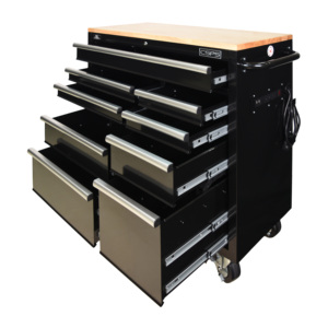 Gabinete de Herramientas Rodante con Llave, 104 cm, 10 Cajones, Compatible con CSPS OEM, Capacidad de Carga de 680 kg, para Almacenamiento Industrial y Mecánico - Product Image 2
